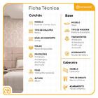 Cama Box + Cabeceira Cassis Preta E Colchão De Molas Queen -