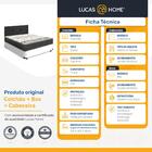 Cama Box + Cabeceira Iris E Colchão Casal Gazin Iso 3000 138cm