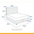 Cama Box + Cabeceira Painel Iris + Colchão Queen Classic Supe