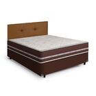 Cama Box + Cabeceira Painel Iris + Colchão Viúva Classic Supe