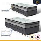 Cama Box + Colchão Anjos De Espuma D33 Pillow In Ortosleep +