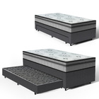 Cama Box + Colchão Anjos De Espuma D33 Pillow In Ortosleep +