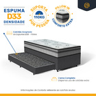 Cama Box + Colchão Anjos De Espuma D33 Pillow In Ortosleep +