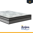 Cama Box + Colchão Anjos de Espuma D33 Pillow In Ortosleep Qu