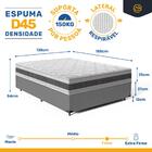 Cama Box + Colchão Anjos De Espuma D45 Double Face Air Pro Fo