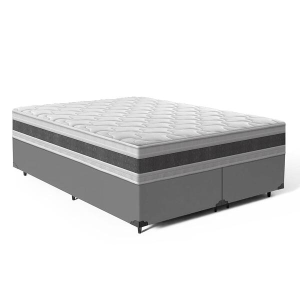 Cama Box + Colchão Anjos De Espuma D45 Double Face Air Pro Fo