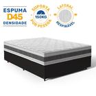 Cama Box + Colchão Anjos De Espuma D45 Double Face Air Pro Fo