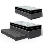 Cama Box + Colchão Anjos De Espuma D45 Pillow In Ortoconfort