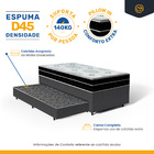 Cama Box + Colchão Anjos De Espuma D45 Pillow In Ortoconfort