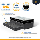 Cama Box + Colchão Anjos De Espuma D45 Pillow In Ortoconfort