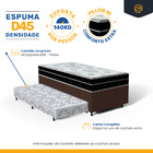 Cama Box + Colchao Anjos De Espuma D45 Pillow In Ortoconfort