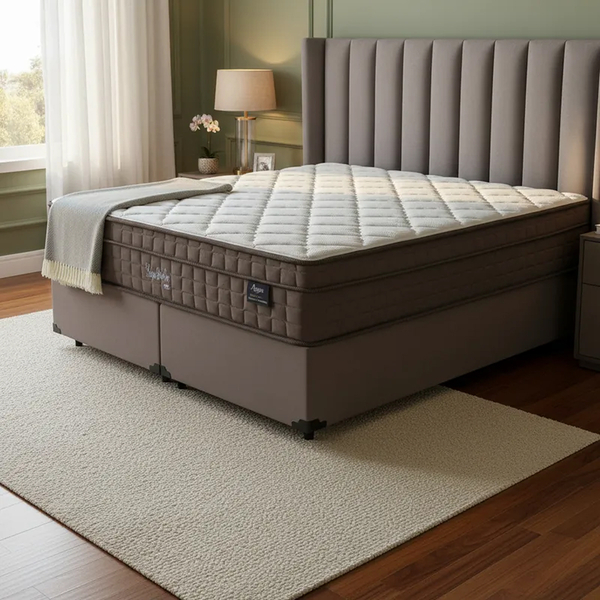 Cama Box + Colchão Anjos De Espuma D70 Pillow In Ultra Dream