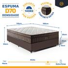 Cama Box + Colchão Anjos De Espuma D70 Pillow In Ultra Dream