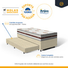 Cama Box + Colchão Anjos De Molas Ensacadas Classic + Auxilia
