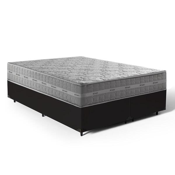 Cama Box + Colchão Anjos De Molas Ensacadas Ultra Spring Quee