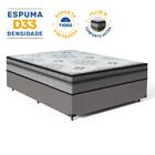 Cama Box + Colchão Anjos Espuma D33 Pillow In Ortosleep Casal