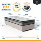 Cama Box + Colchão Anjos Espuma D33 Pillow In Ortosleep Solte