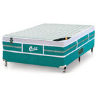 Cama Box + Colchão Casal Castor Gold Star Green 128 X 188 X 72