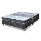 Cama Box + Colchão Casal Castor Molas Bonnel Class Slim Doubl