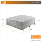 Cama Box + Colchão Casal Molas Ensacadas Alabama 138x188x61cm