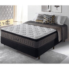 Cama Box + Colchão Casal Molas Ensacadas Visco Gel Nashville