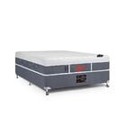 Cama Box + Colchão Castor Casal Plush Light Stress  One Face