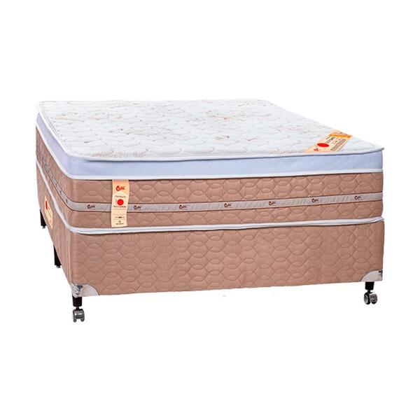 Cama Box + Colchão Castor Casal Premium Niponpedic One Face T