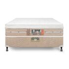 Cama Box + Colchão Castor Casal Silver Star Air One Face Pock