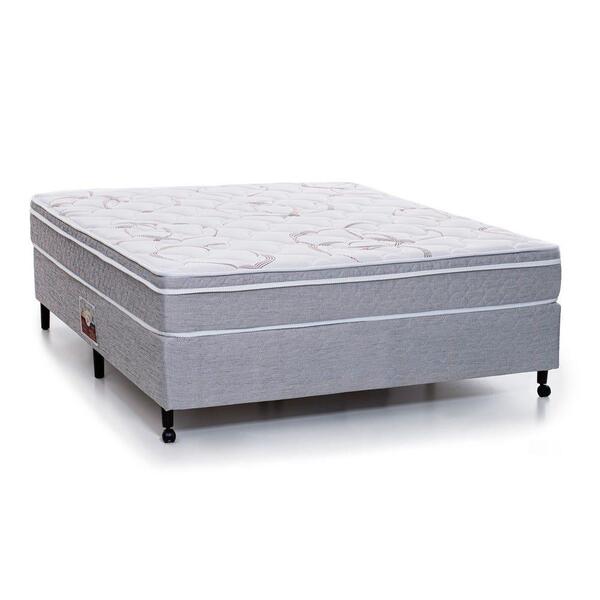 Cama Box + Colchão Castor Casal Sr Victory Molas Pocket 138x1