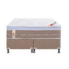 Cama Box + Colchão Castor Com Massageador King Niponpedic One