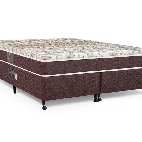 Cama Box + Colchão Castor King Class One Face Híbrido 180x200