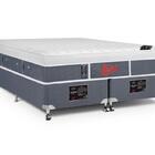 Cama Box + Colchão Castor Queen Plush Light Stress One Face P