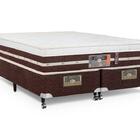 Cama Box + Colchão Castor Queen Silver Star Air One Face Hibr