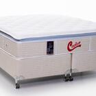 Cama Box + Colchão Castor Queen Super Luxo Vitagel One Face P