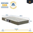 Cama Box + Colchão De Espuma D33 Castor Sleep Max Solteiro 78