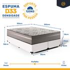 Cama Box + Colchão De Espuma D33 Millenium One Face King 193