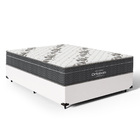 Cama Box + Colchão De Espuma D33 Ortobom Airtech Ortopillow 1