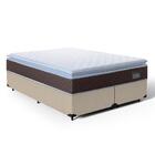 Cama Box + Colchão De Espuma D33 Pillow Top Comfort Luxo King