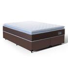 Cama Box + Colchão De Espuma D33 Pillow Top Comfort Luxo King