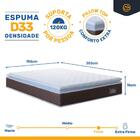 Cama Box + Colchão De Espuma D33 Pillow Top Comfort Luxo King
