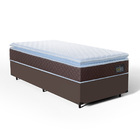 Cama Box + Colchão De Espuma D33 Pillow Top Comfort Luxo Solt