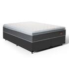 Cama Box + Colchão De Espuma D45 Pillow Top Fort Comfort King