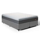 Cama Box + Colchão De Espuma D45 Pillow Top Fort Comfort King