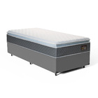 Cama Box + Colchão De Espuma D45 Pillow Top Fort Comfort Solt