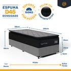Cama Box + Colchão De Espuma D45 Pillow Top Suport Prime Solt