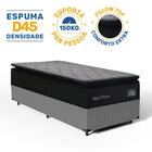 Cama Box + Colchão De Espuma D45 Pillow Top Suport Prime Solt