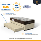 Cama Box + Colchão De Espuma D45 Solteiro Ortobom Iso 150 + A