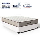 Cama Box + Colchão De Espuma D60 Ortobom Double Face Force Dr