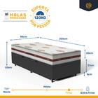 Cama Box + Colchão De Molas Ensacadas Anjos Classic Solteiro