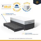 Cama Box + Colchão De Molas Ensacadas Classic Maxx White + Au